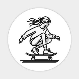 Skater Girl Magnet